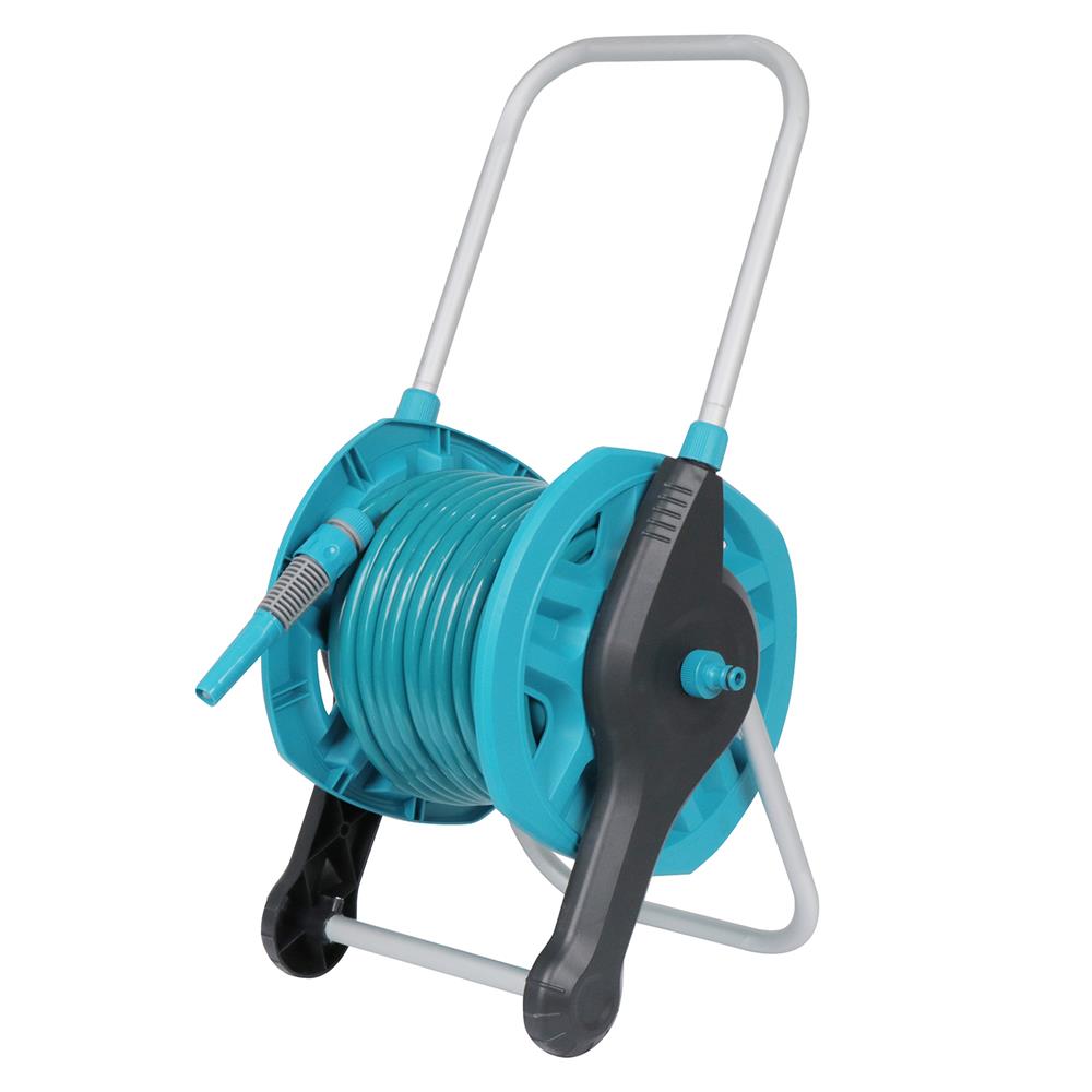 สายยางโรล ตั้งพื้น SPRING 1/2"x25 ม. สีฟ้า