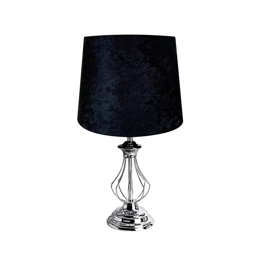 ไฟตั้งโต๊ะ CARINI CLASSIC MT1438S สีดำ/เงิน