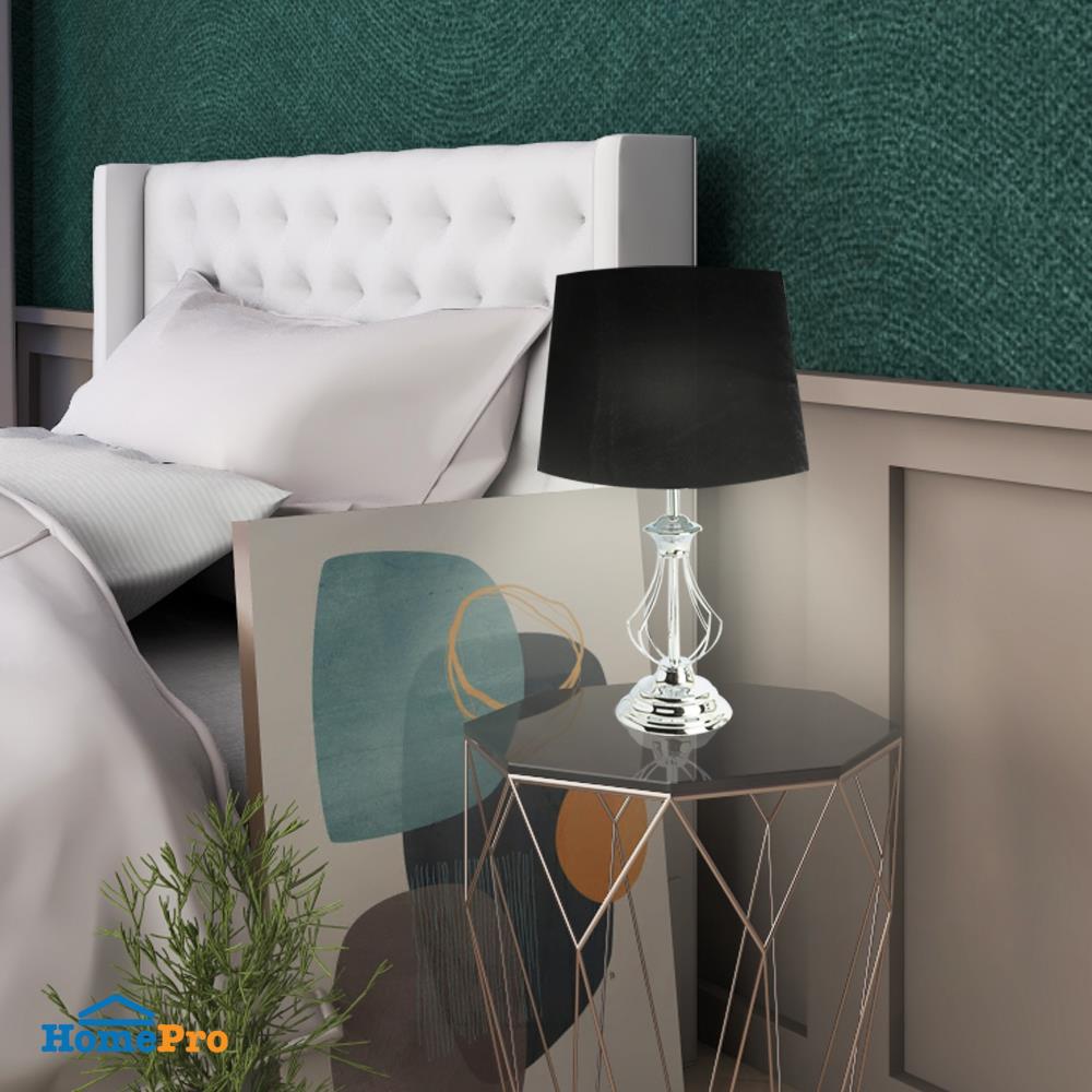 ไฟตั้งโต๊ะ CARINI CLASSIC MT1438S สีดำ/เงิน