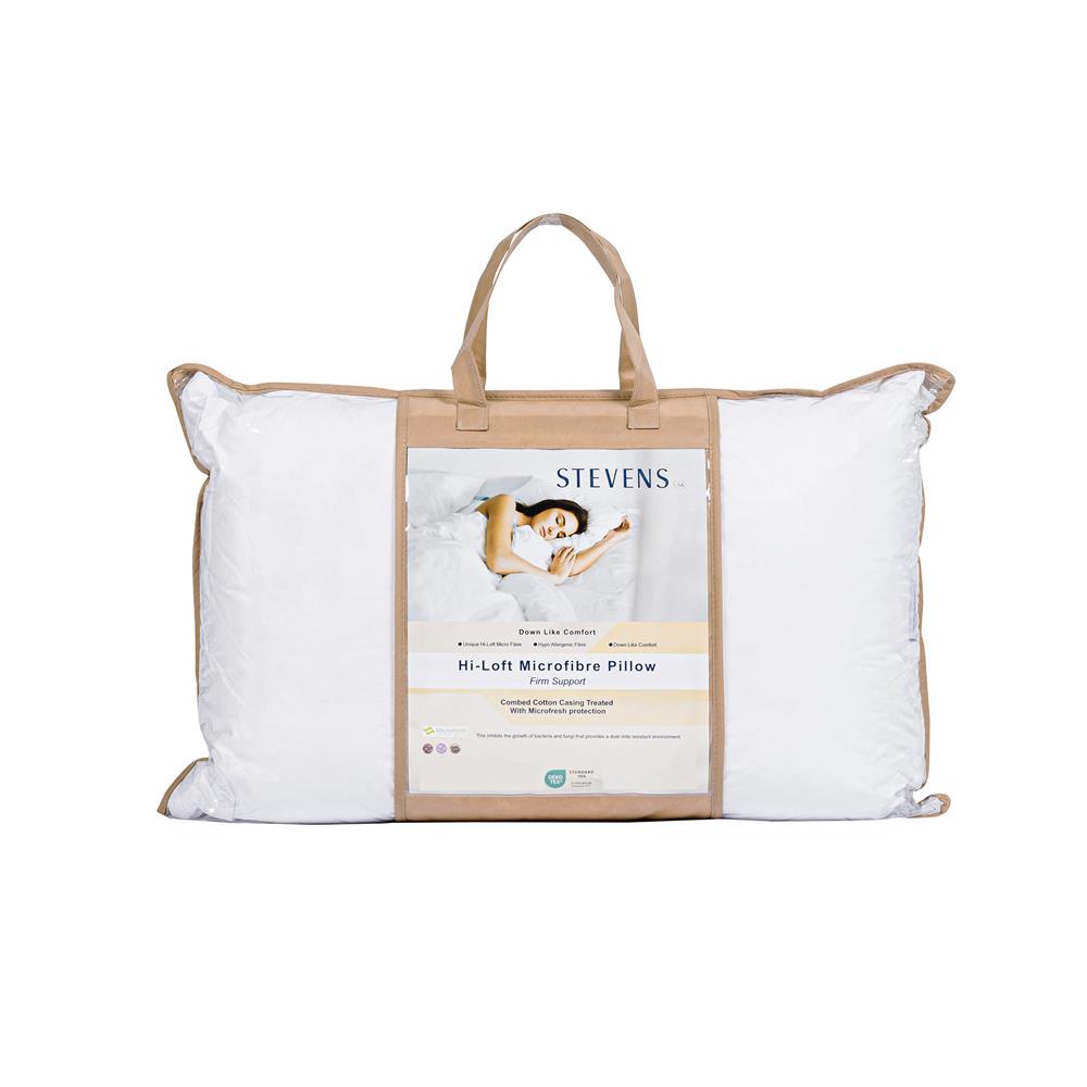 หมอนหนุน ใยสังเคราะห์ STEVENS MICROFIBER FRIM 19x29 นิ้ว สีขาว