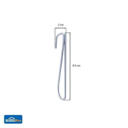 ตะขอเกี่ยว HOME LIVING STYLE 4-24 สีเงิน แพ็ก 24 ชิ้น_2