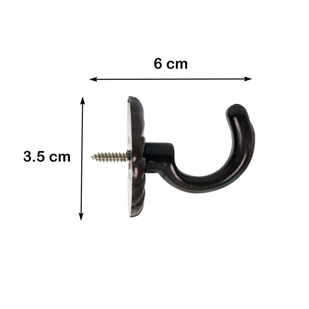 ตะขอเกี่ยว HOME LIVING STYLE S607 สีโอ๊ค แพ็ก 2 ชิ้น