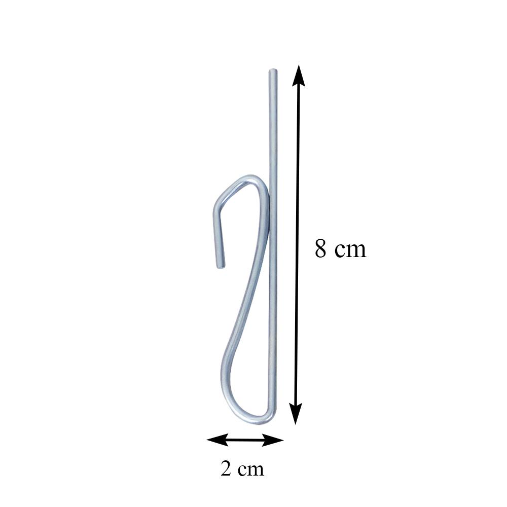 ตะขอเกี่ยว HOME LIVING STYLE 2-24 สีเงิน แพ็ก 24 ชิ้น