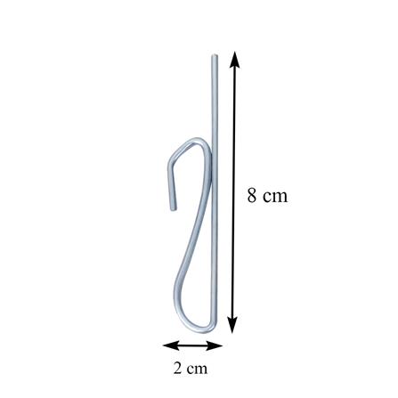 ตะขอเกี่ยว HOME LIVING STYLE 2-24 สีเงิน แพ็ก 24 ชิ้น_2