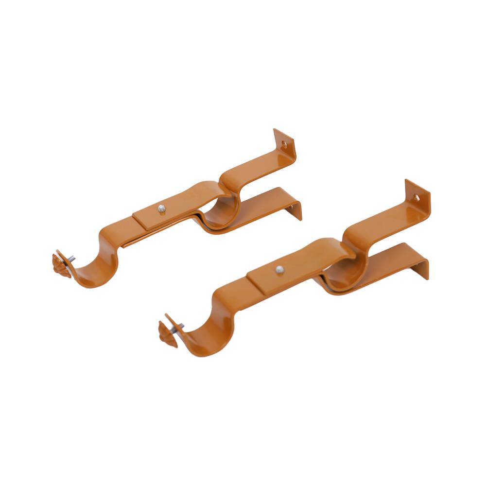 ขารับราง 2 ชั้น HOME LIVING STYLE 25 มม. สีน้ำตาล แพ็ก 2 ชิ้น