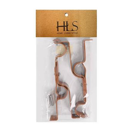 ขารับราง 2 ชั้น HOME LIVING STYLE 25 มม. สีน้ำตาล แพ็ก 2 ชิ้น_2