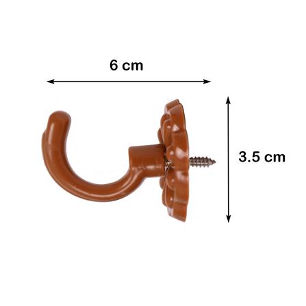 ตะขอเกี่ยว HOME LIVING STYLE S804 สีน้ำตาล แพ็ก 2 ชิ้น_2