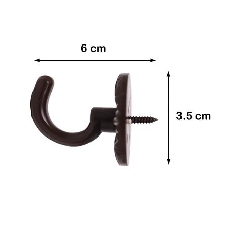 ตะขอเกี่ยว HOME LIVING STYLE S907 สีโอ๊ค แพ็ก 2 ชิ้น_2