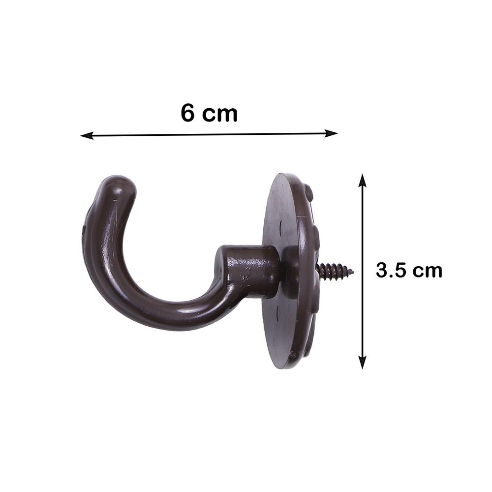 ตะขอเกี่ยว HOME LIVING STYLE S707 สีโอ๊ค แพ็ก 2 ชิ้น