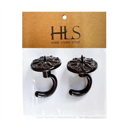 ตะขอเกี่ยว HOME LIVING STYLE S707 สีโอ๊ค แพ็ก 2 ชิ้น_2