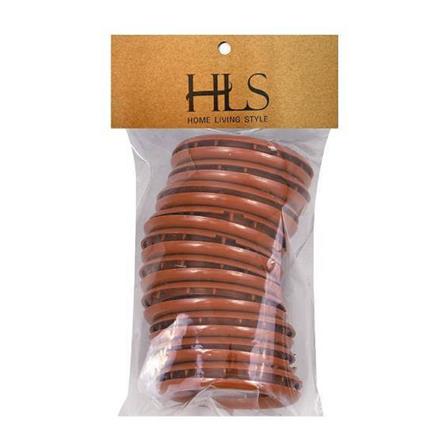 ห่วงคล้องราง HOME LIVING STYLE 65 มม. สีน้ำตาล แพ็ก 10 ชิ้น_2