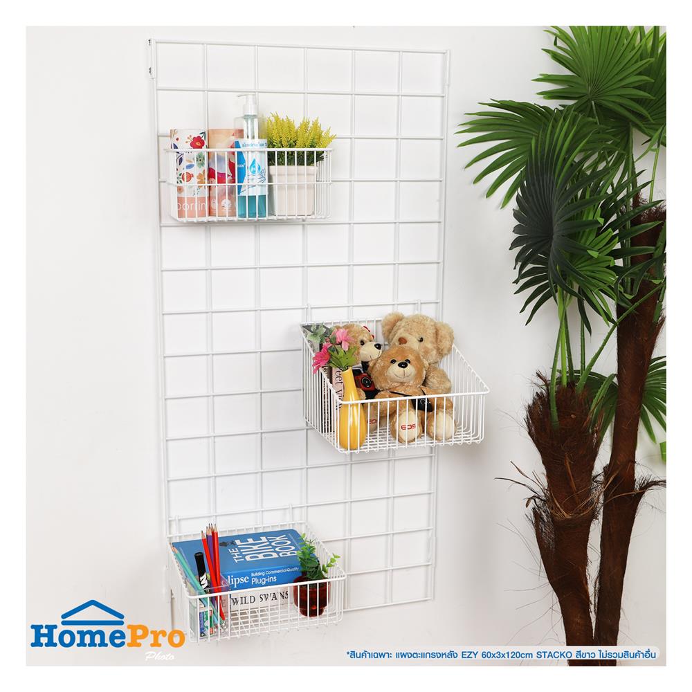 แผงตะแกรงหลัง STACKO EZY 60x2.6x120 ซม. สีขาว