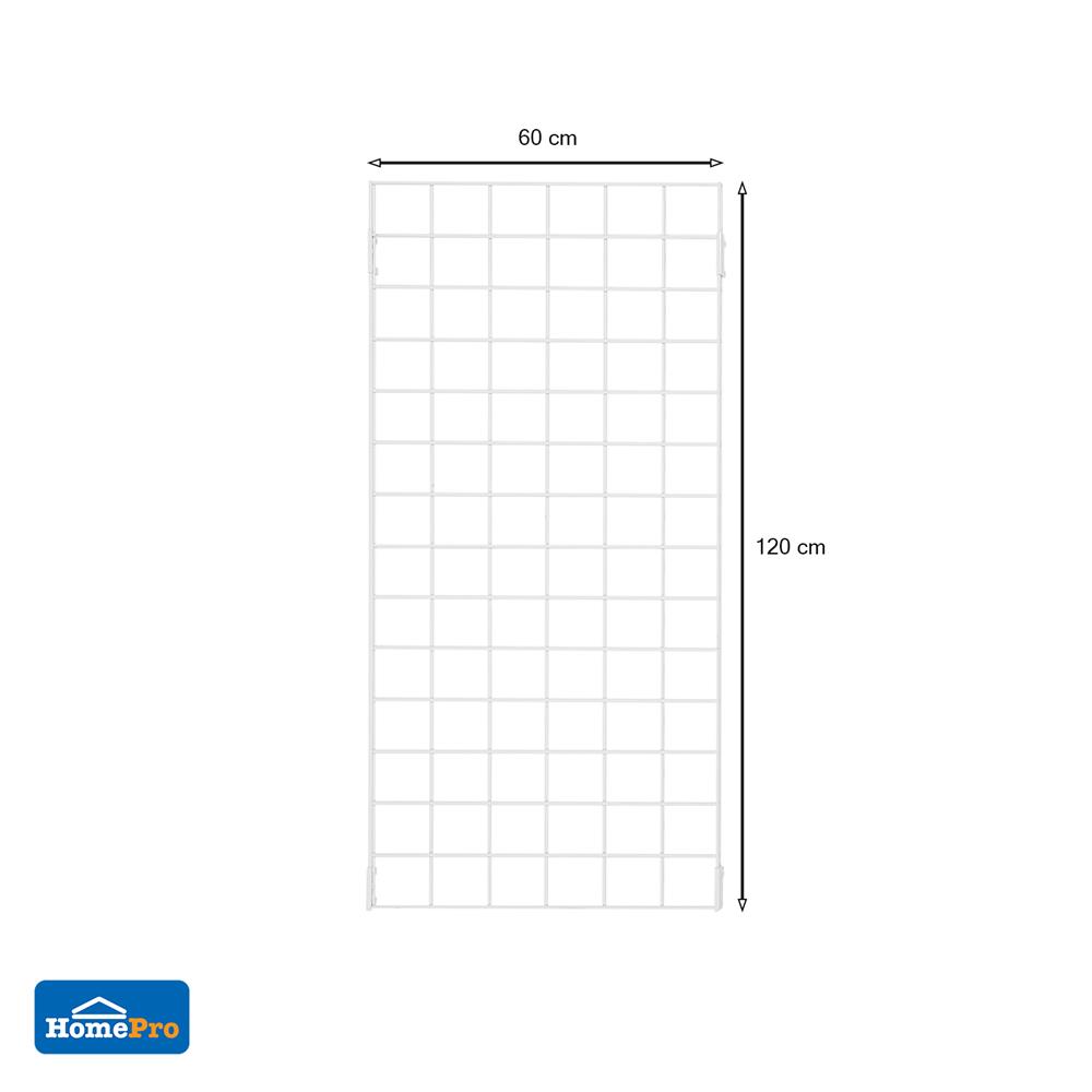 แผงตะแกรงหลัง STACKO EZY 60x2.6x120 ซม. สีขาว