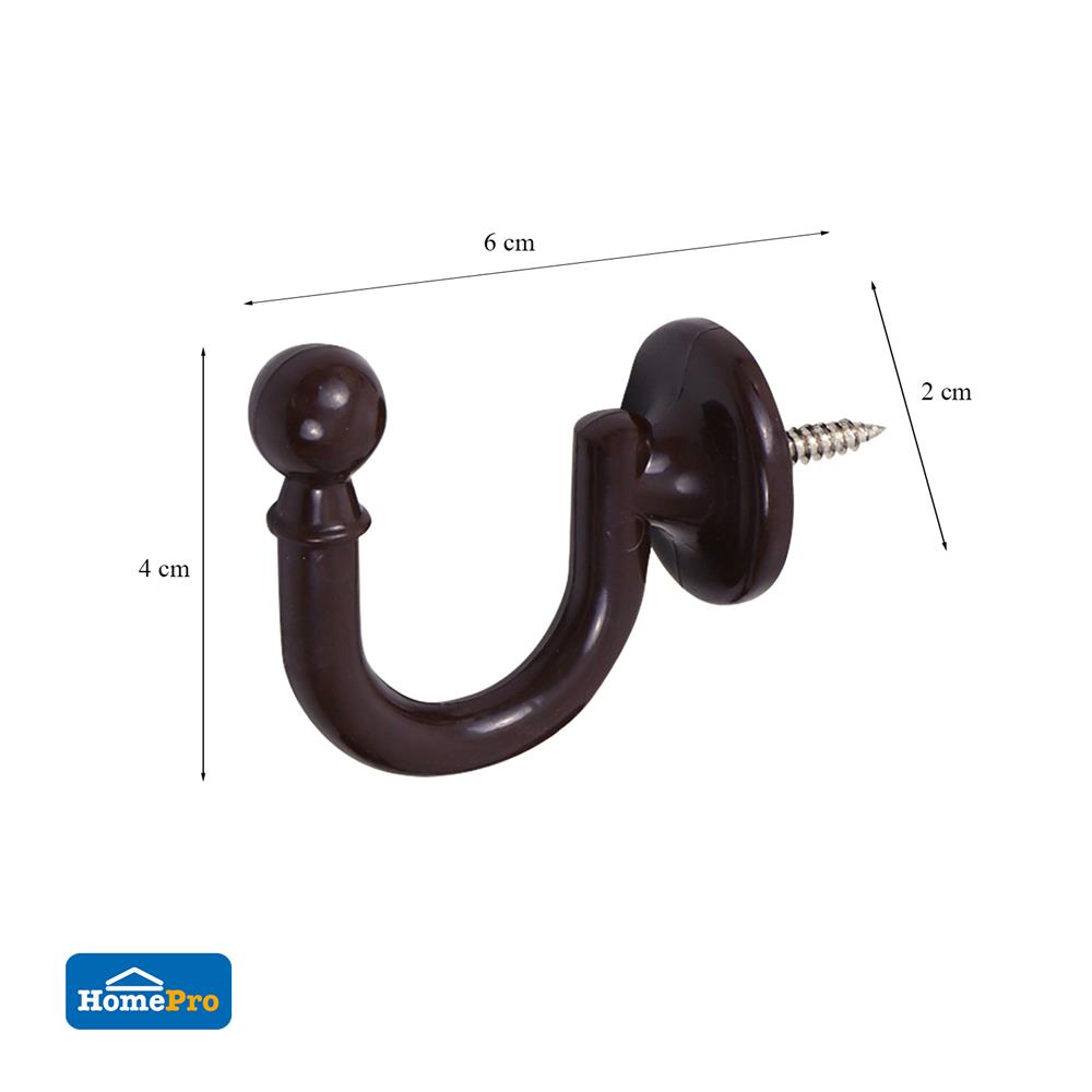 ตะขอเกี่ยว HOME LIVING STYLE U สีโอ๊ค แพ็ก 10 ชิ้น