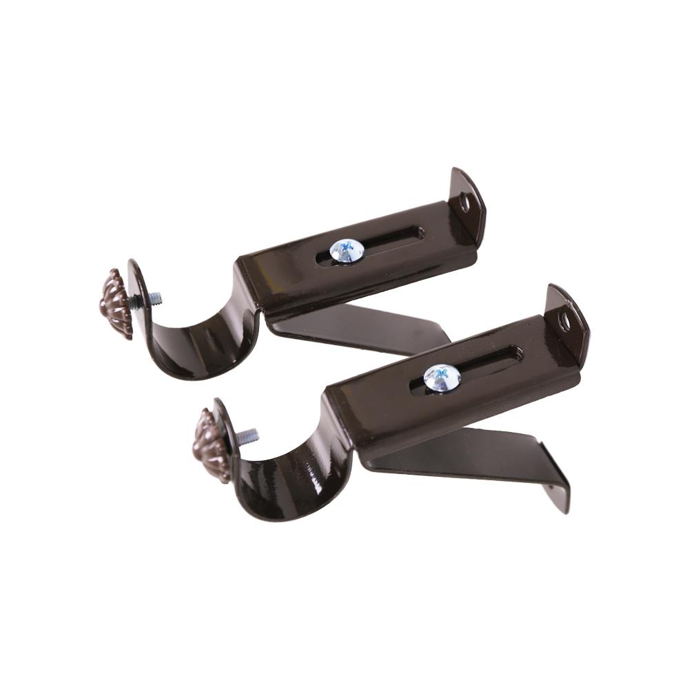 ขารับราง 1 ชั้น ME LIVING 25 มม. สีโอ๊ค