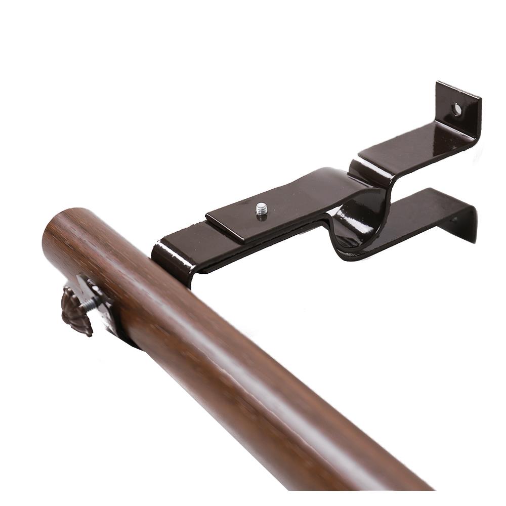 ขารับราง 2 ชั้น HOME LIVING STYLE 25 มม. สีโอ๊ค แพ็ก 2 ชิ้น