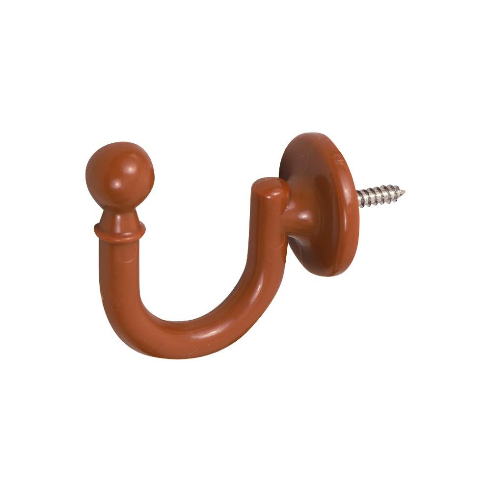 ตะขอเกี่ยว HOME LIVING STYLE U สีน้ำตาล แพ็ก 10 ชิ้น