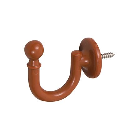 ตะขอเกี่ยว HOME LIVING STYLE U สีน้ำตาล แพ็ก 10 ชิ้น