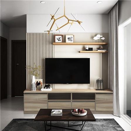 ตู้วางทีวี BURO WALLY 120 ซม. สีอโรม่า โอ๊ค_7