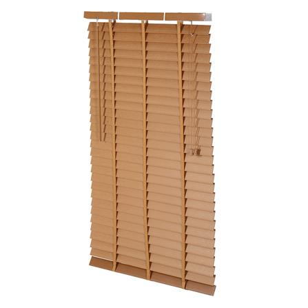 มู่ลี่ PVC HOME LIVING STYLE FAUX WOOD 70X130 ซม. สีน้ำตาล_1