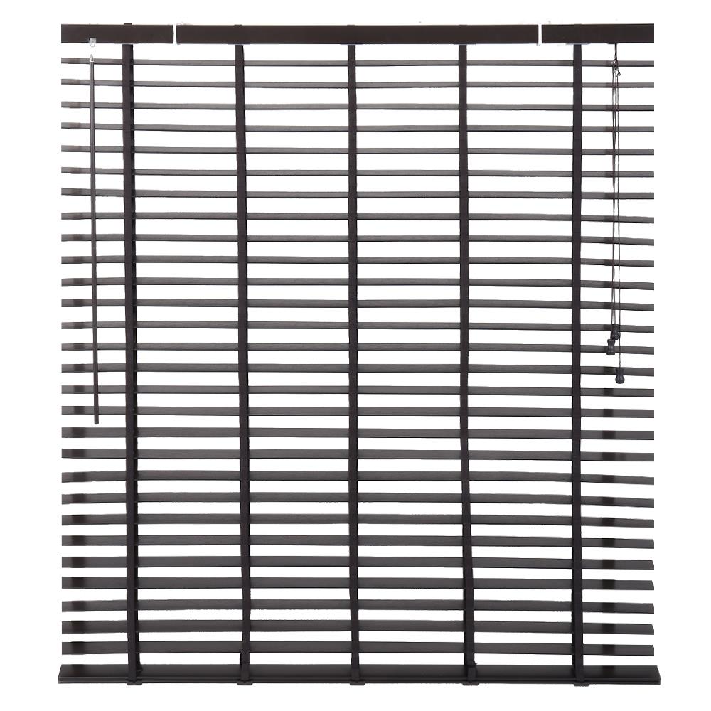 มู่ลี่ PVC HOME LIVING STYLE FAUX WOOD 120X130 ซม. สีน้ำตาลเข้ม