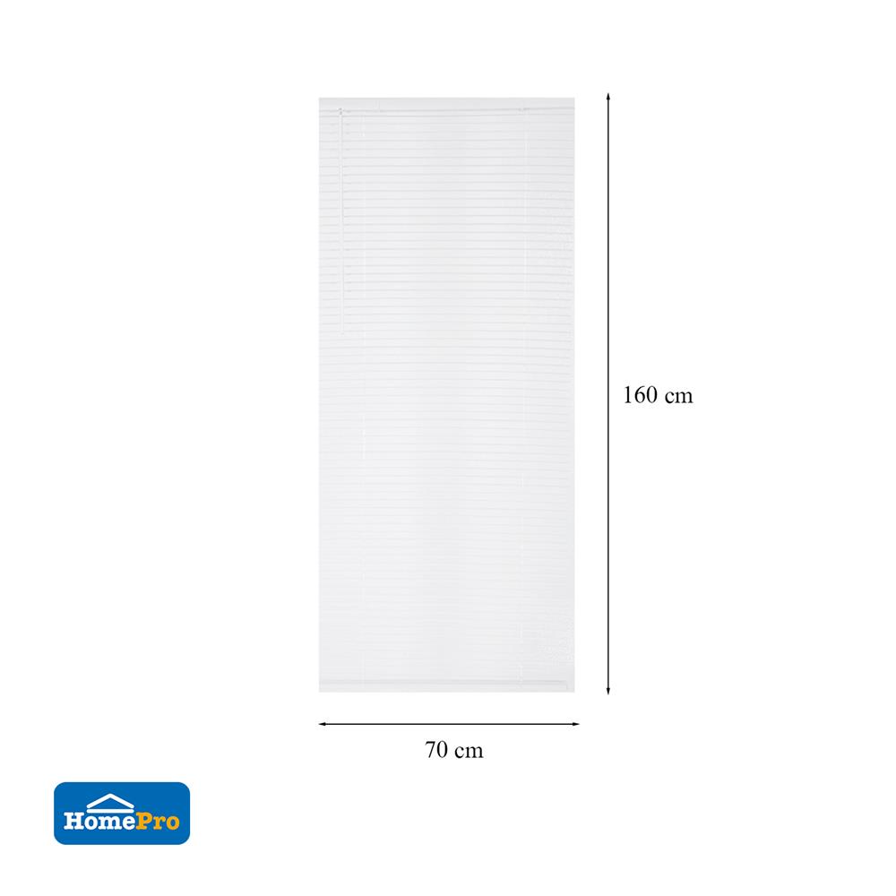 มู่ลี่ ไวนิล HOME LIVING STYLE CORDLESS 70X160 ซม. สีขาว