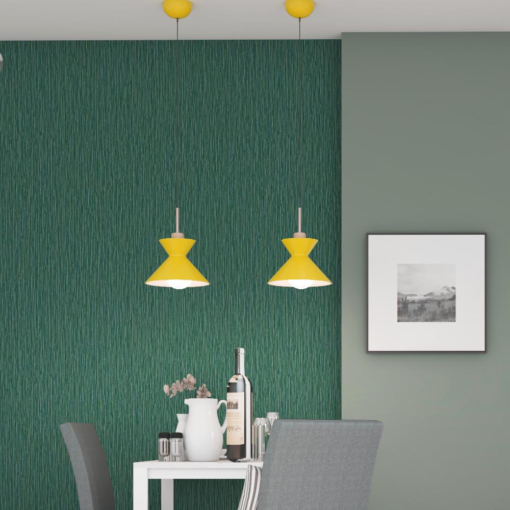 ไฟช่อ CARINI P180706-C โลหะ/ไม้ MODERN สีเหลือง 1 หัว