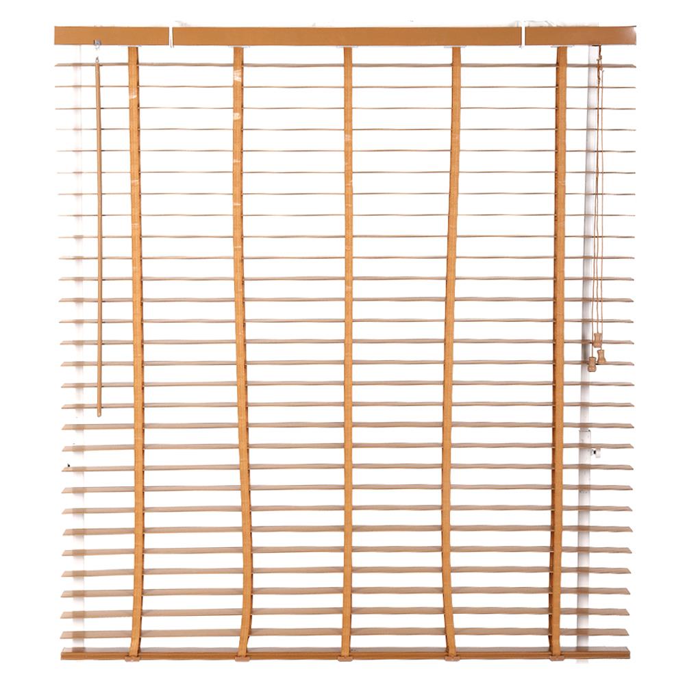 มู่ลี่ PVC HOME LIVING STYLE FAUX WOOD 120X130 ซม. สีน้ำตาล