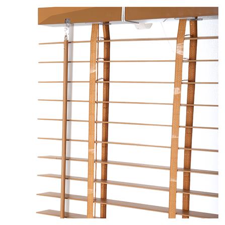 มู่ลี่ PVC HOME LIVING STYLE FAUX WOOD 120X130 ซม. สีน้ำตาล_2