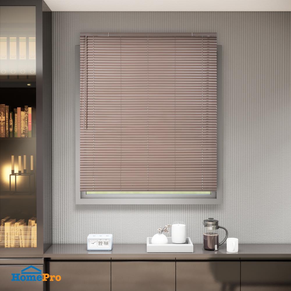 มู่ลี่ ไวนิล HOME LIVING STYLE CORDLESS 120X160 ซม. สีน้ำตาล