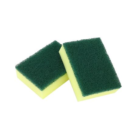 ฟองน้ำพร้อมใยขัด POLY-BRITE ULTRA 3x4นิ้ว แพ็กคู่_1