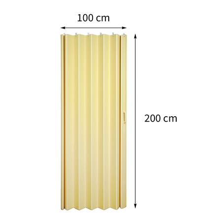 ฉากกั้นห้องแบบทึบ DIY ME LIVING WC 002 100X200 ซม. สีครีม_5