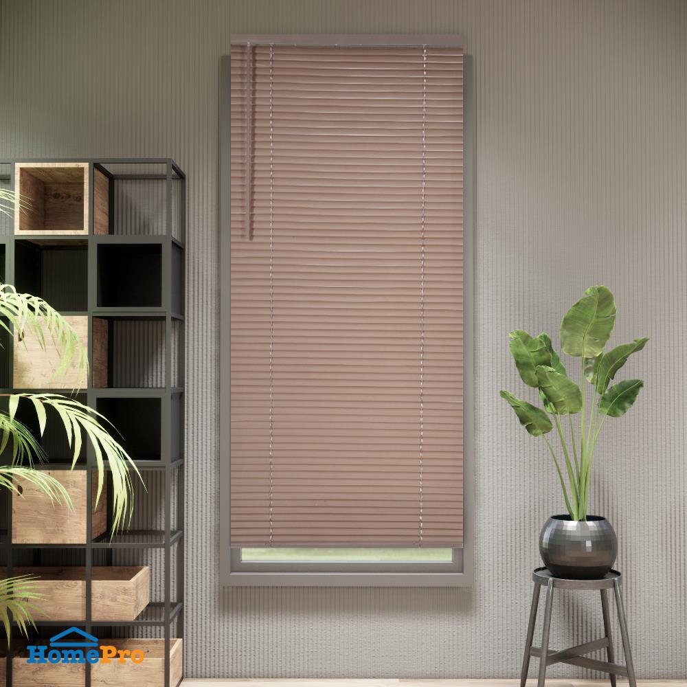 มู่ลี่ ไวนิล HOME LIVING STYLE CORDLESS 70X160 ซม. สีน้ำตาล