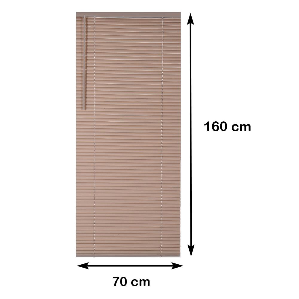 มู่ลี่ ไวนิล HOME LIVING STYLE CORDLESS 70X160 ซม. สีน้ำตาล