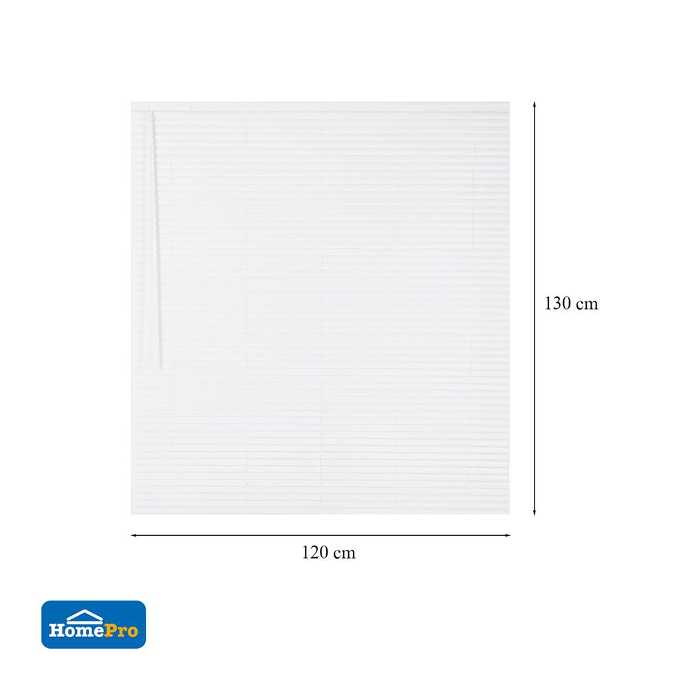 มู่ลี่ ไวนิล HOME LIVING STYLE CORDLESS 120X130 ซม. สีขาว