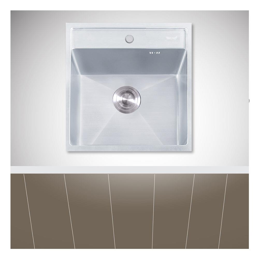 ซิงค์ฝัง 1 หลุม TECNOPLUS 1052 U สเตนเลสสตีล