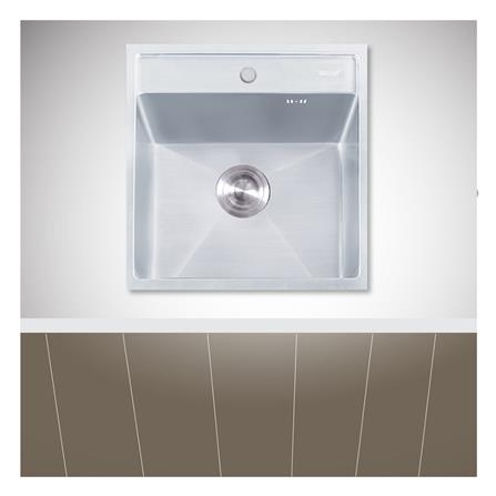 ซิงค์ฝัง 1 หลุม TECNOPLUS 1052 U สเตนเลสสตีล_1