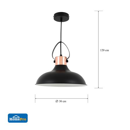 ไฟช่อ CARINI P180420-BLACK โลหะ MODERN สีดำ/ROSEGOLD 1 หัว_5