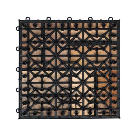 ทางเท้าไม้เต็ง ลายสี่เหลี่ยมสลับใหญ่ ME LIVING 30X30 ซม._1