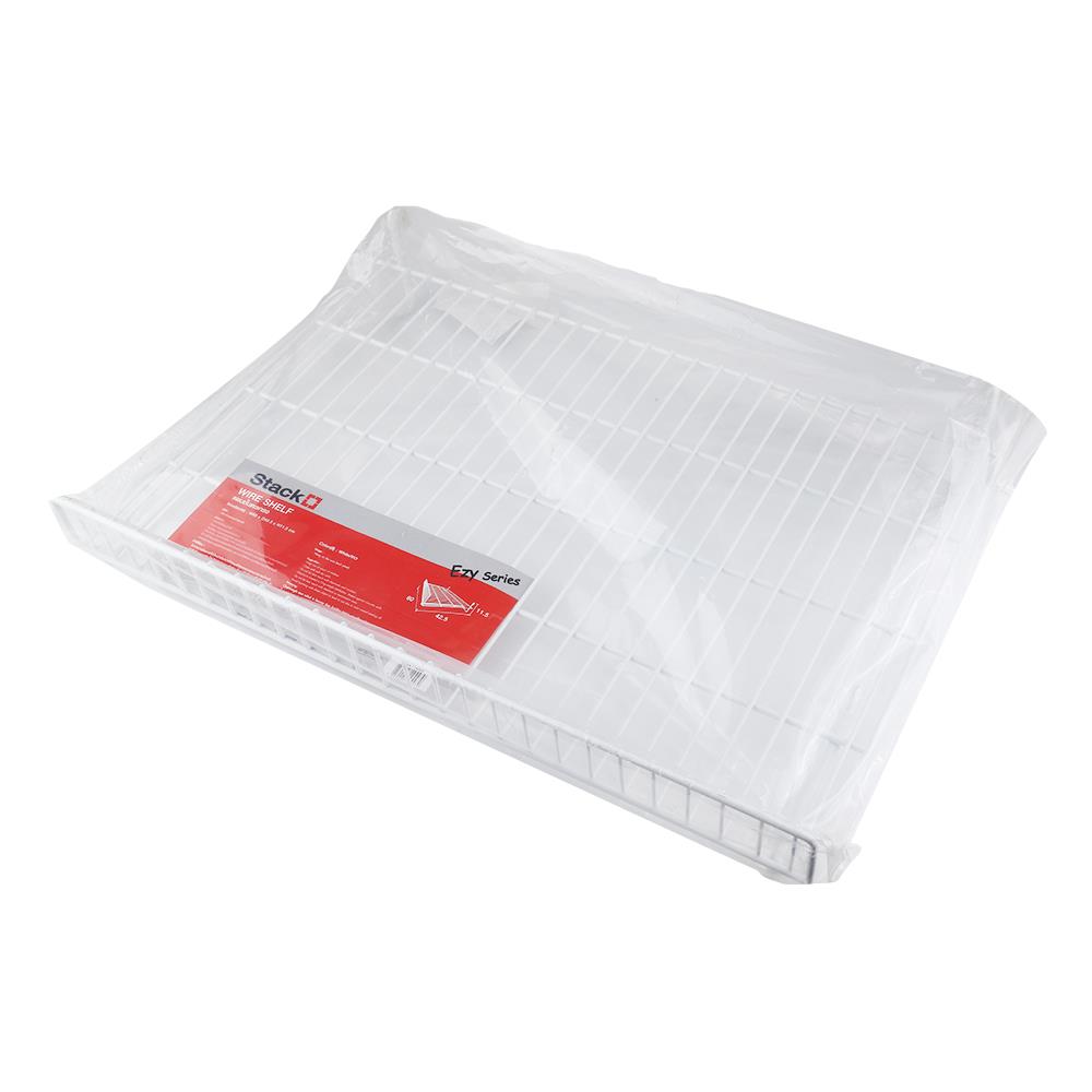 แผ่นชั้นตะแกรง STACKO EZY 60x42.5x11.5 ซม. สีขาว