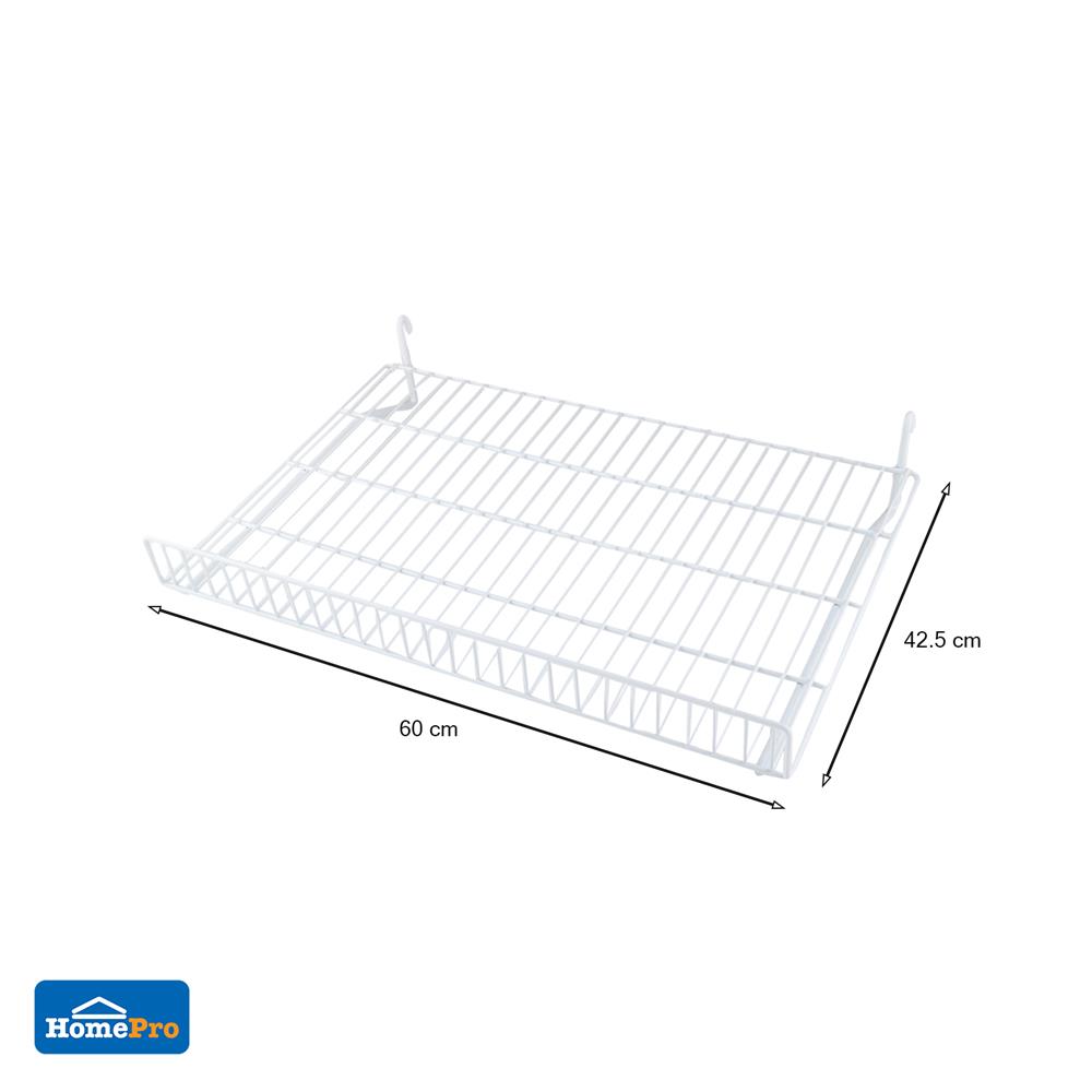 แผ่นชั้นตะแกรง STACKO EZY 60x42.5x11.5 ซม. สีขาว