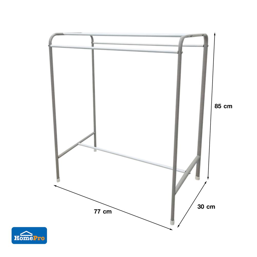 ราวพาดผ้าเหล็ก 5 เส้น PLIM KT EP14 77x30x85 ซม. สีเทา