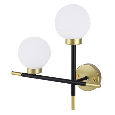 ไฟกิ่งภายใน CST B6221-L สีดำ/ทอง 2 หัว