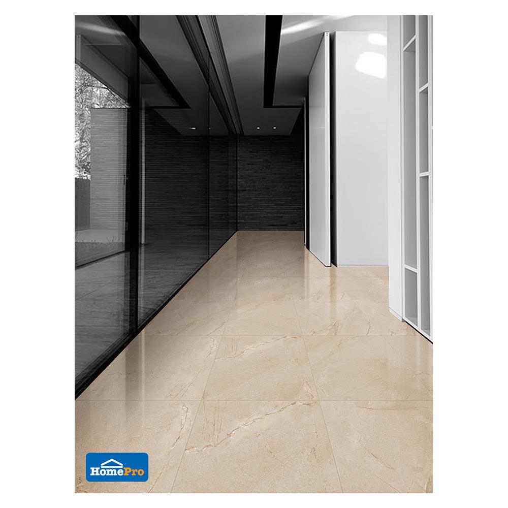 กระเบื้องพื้นพอร์ซเลน 60x60 ซม. CERGRES เรนาโต้ บราวน์ A 1.44 ตร.ม.