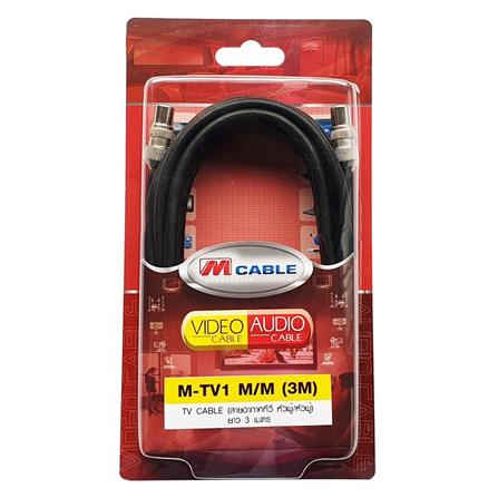 สายสัญญาณทีวี M-CABLE M-TV1 (M/M) 3เมตร_1