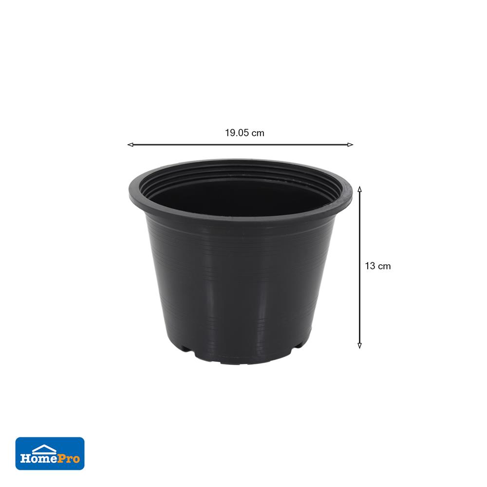 กระถางต้นไม้ SPRING 8 นิ้ว สีดำ