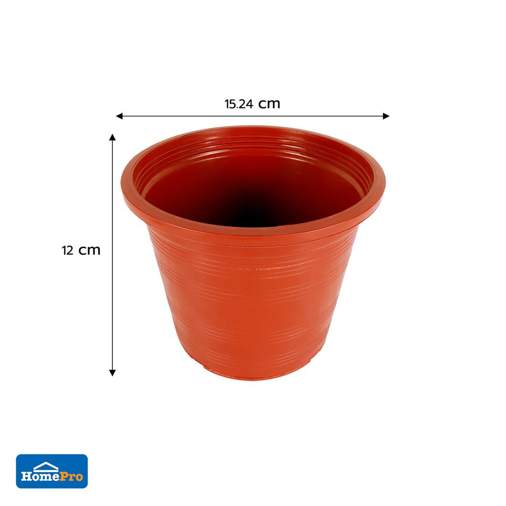 กระถางต้นไม้ SPRING 6 นิ้ว สีน้ำตาล