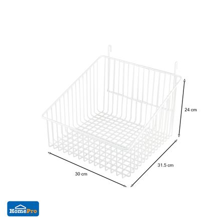 ตะกร้า (C) STACKO EZY 30x31.5x24 ซม. สีขาว_4