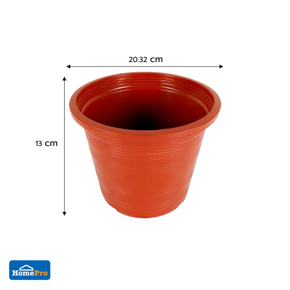 กระถางต้นไม้ SPRING 8 นิ้ว สีน้ำตาล