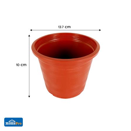 กระถางต้นไม้ SPRING 5.5 นิ้ว สีน้ำตาล_3